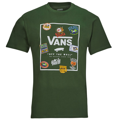 Clothing Men Short-sleeved t-shirts Vans MN CLASSIC PRINT BOX Green