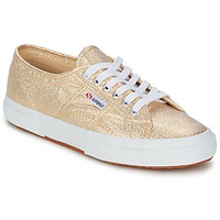 Shoes Women Low top trainers Superga 2751 LAMEW Gold
