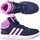 Shoes Children Hi top trainers adidas Originals Hoops Mid 30 K Navy blue, Pink