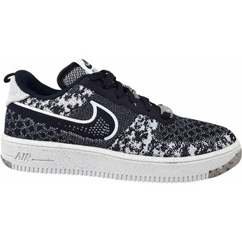 Shoes Children Low top trainers Nike AF1 Crater Flyknit NN GS White, Black