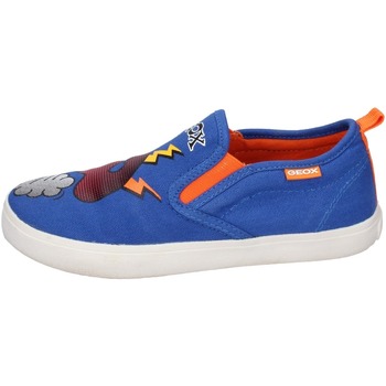 Shoes Boy Loafers Geox BE989 J KIWI Blue