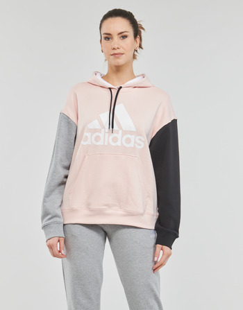 Clothing Women Sweaters Adidas Sportswear BL FT O HD Beige / Grey