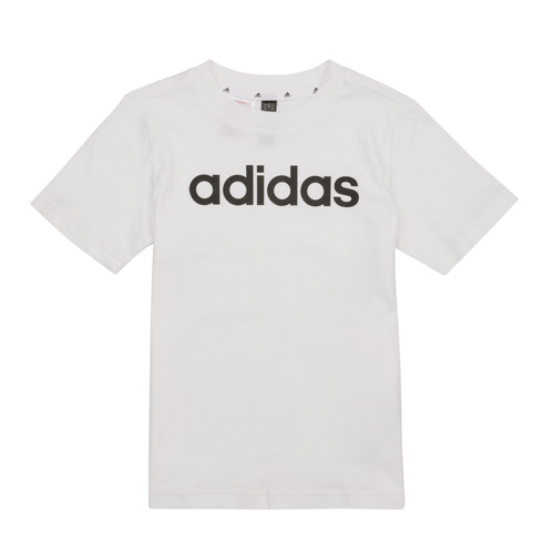 Clothing Children Short-sleeved t-shirts Adidas Sportswear LK LIN CO TEE White