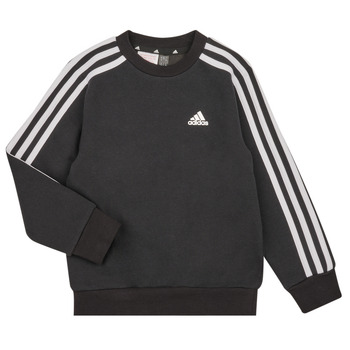 Clothing Children Sweaters Adidas Sportswear LK 3S FL SWT Black