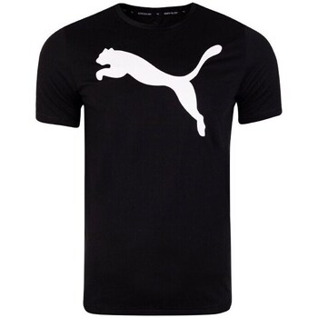 Clothing Men Short-sleeved t-shirts Puma Active Big Logo Tee Black
