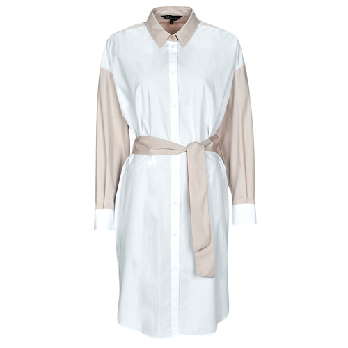 Clothing Women Short Dresses Armani Exchange 3RYA22 Beige / White