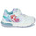 Shoes Girl Low top trainers Geox J SPACECLUB GIRL White / Watersea