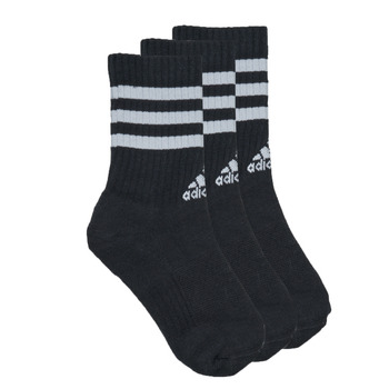 Shoe accessories Sports socks Adidas Sportswear 3S C SPW CRW 3P Black / White