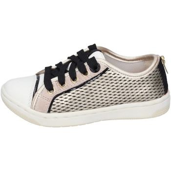 Shoes Girl Trainers Geox BD85 J CREAMY Gold