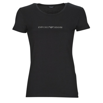 Clothing Women Short-sleeved t-shirts Emporio Armani T-SHIRT CREW NECK Black