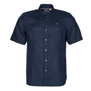 Clothing Men Short-sleeved shirts Timberland SS Mill River Linen Shirt Slim Marine
