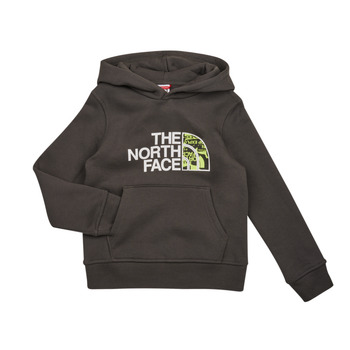 Clothing Boy Sweaters The North Face Boys Drew Peak P/O Hoodie Grey