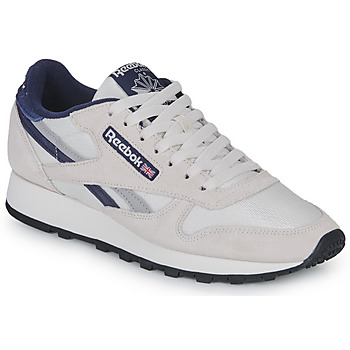 Reebok Classic leather sneakers in white with navy detail