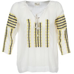 Clothing Women Tops / Blouses Stella Forest ATU025 White / Grey / Yellow