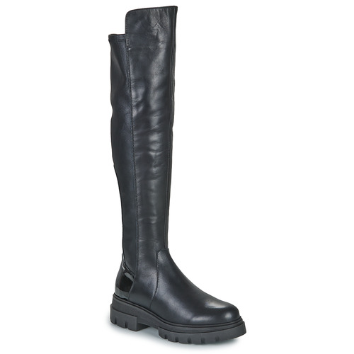 Shoes Women High boots JB Martin FELICIA Veal / Varnish / Foul / Black