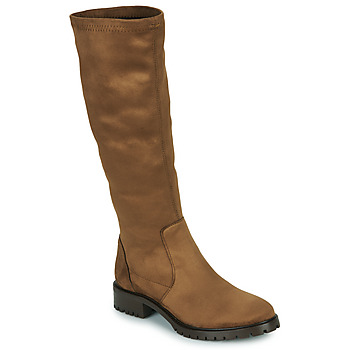 Shoes Women High boots JB Martin BAMBA Canvas / Suede / Tabacco
