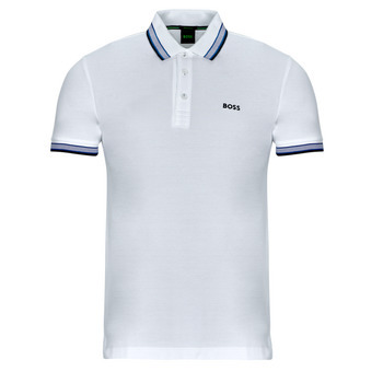 Clothing Men Short-sleeved polo shirts BOSS PADDY White