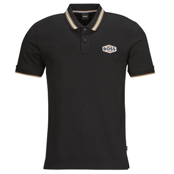 Clothing Men Short-sleeved polo shirts BOSS PARLAY 194 Black