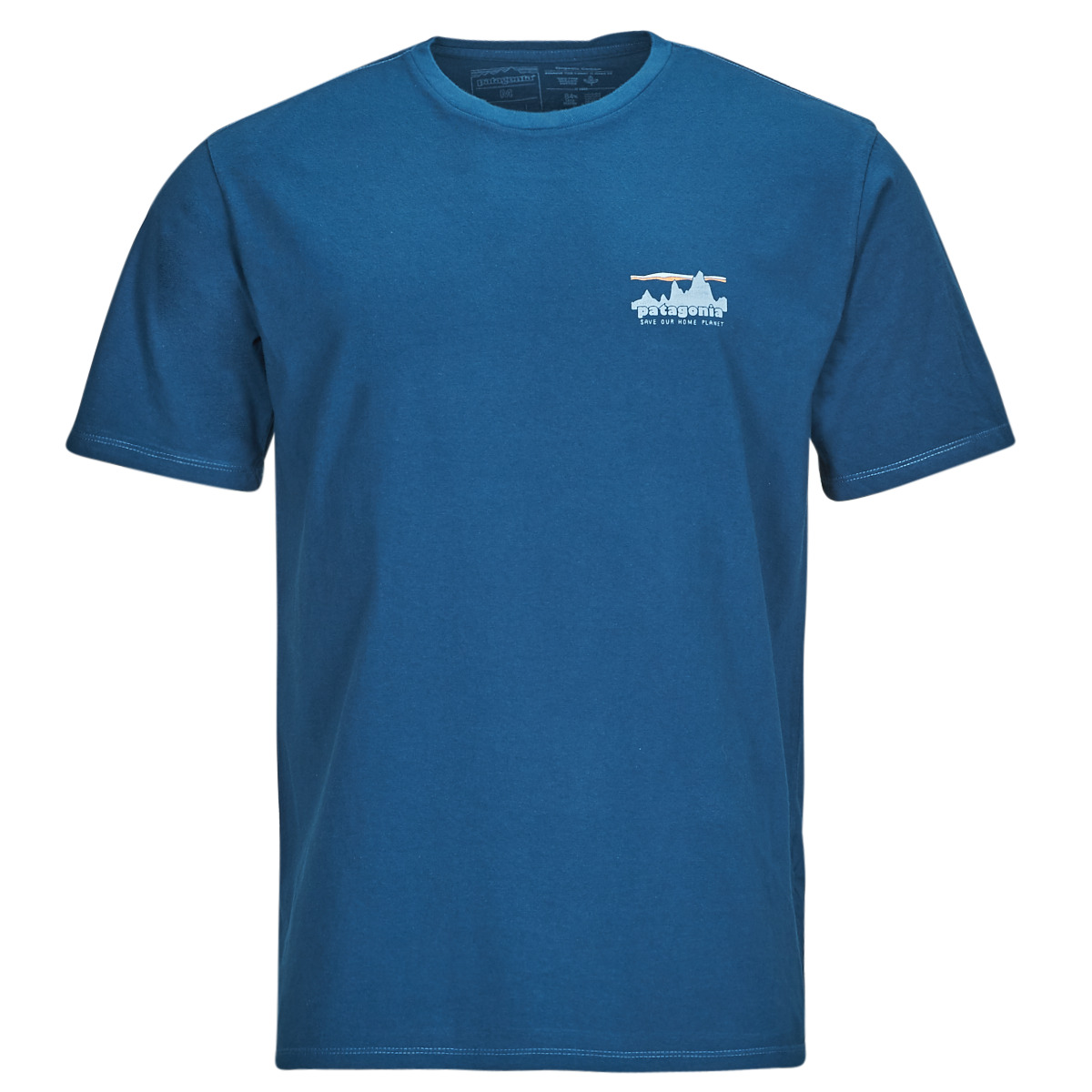 patagonia  m's '73 skyline organic t-shirt  men's t shirt in blue