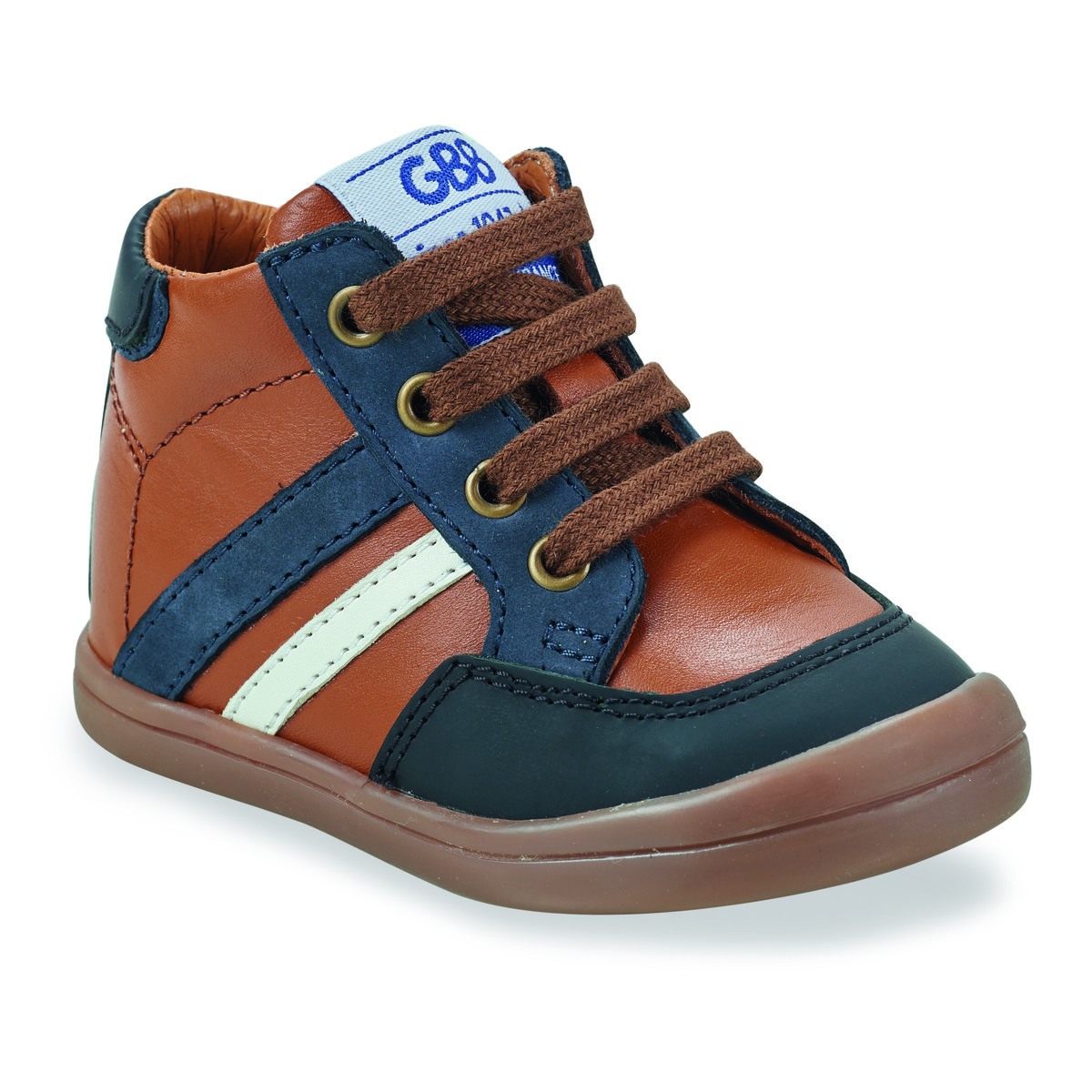 Shoes Boy Hi top trainers GBB MERIC Brown