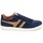 Shoes Men Low top trainers Gola EQUIPE SUEDE Marine / Brown