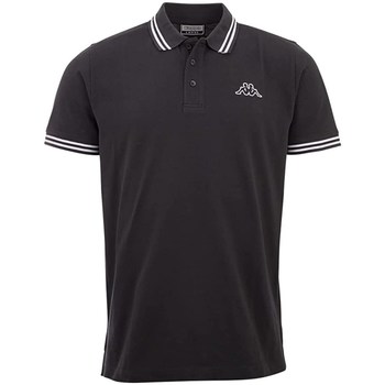 Clothing Men Short-sleeved t-shirts Kappa Polo Shirt Black
