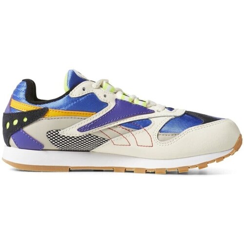 Shoes Children Low top trainers Reebok Sport CL Leather Ati White, Blue
