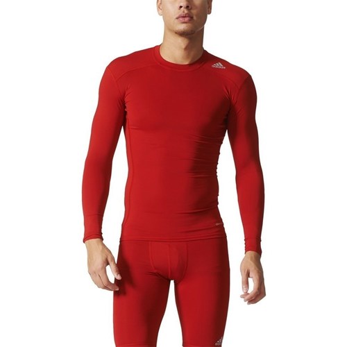 Clothing Men Short-sleeved t-shirts adidas Originals Techfit Base Red