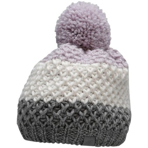 Clothes accessories Children Hats / Beanies / Bobble hats 4F JCAD007 Grey, White