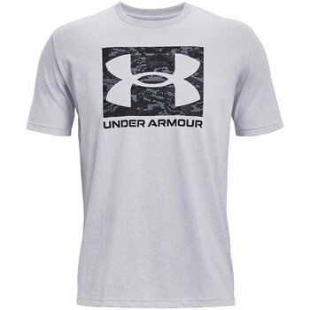 Clothing Men Short-sleeved t-shirts Under Armour Abc Camo Boxed Logo SS White