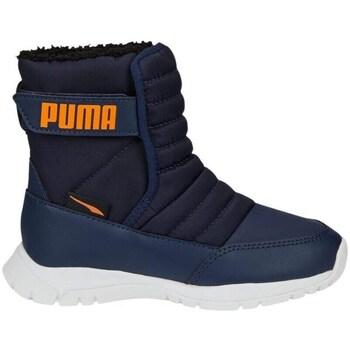 Shoes Children Boots Puma Nieve Wtr AC PS JR Black, Navy blue