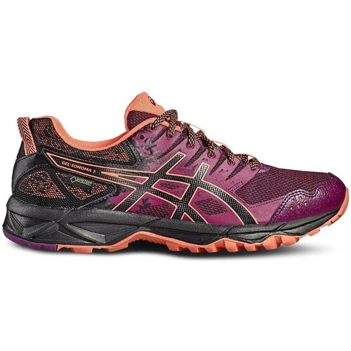 Shoes Women Running shoes Asics Gelsonoma 3 Gtx Goretex Black, Violet, Pink