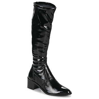 Shoes Women High boots JB Martin LOTUS Canvas / Vernie / Black