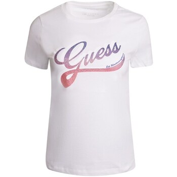 Clothing Women Short-sleeved t-shirts Guess W3GI34I3Z14 G011 White