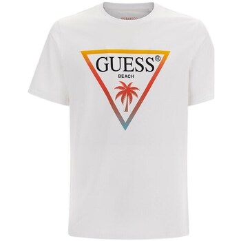 Clothing Men Short-sleeved t-shirts Guess F3GI02J1314G011 White