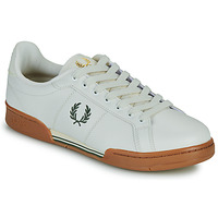 Shoes Men Low top trainers Fred Perry B722 LEATHER White / Brown