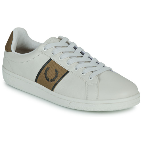 Shoes Men Low top trainers Fred Perry B721 LEATHER Beige / Brown
