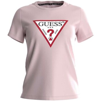 Clothing Women Short-sleeved t-shirts Guess W1YI1BI3Z11A60W Pink