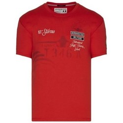 Clothing Men Short-sleeved t-shirts Aeronautica Militare TS2055J58457489 Red