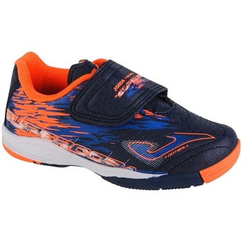 Shoes Children Football shoes Joma Super Copa JR 2203 IN Navy blue, Orange