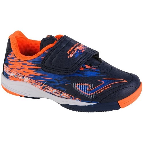 Shoes Children Football shoes Joma Super Copa JR 2203 IN Orange, Navy blue