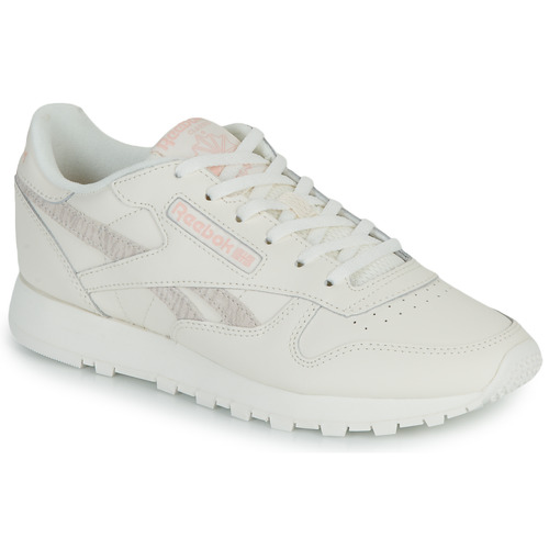 Shoes Women Low top trainers Reebok Classic CLASSIC LEATHER Beige / Pink