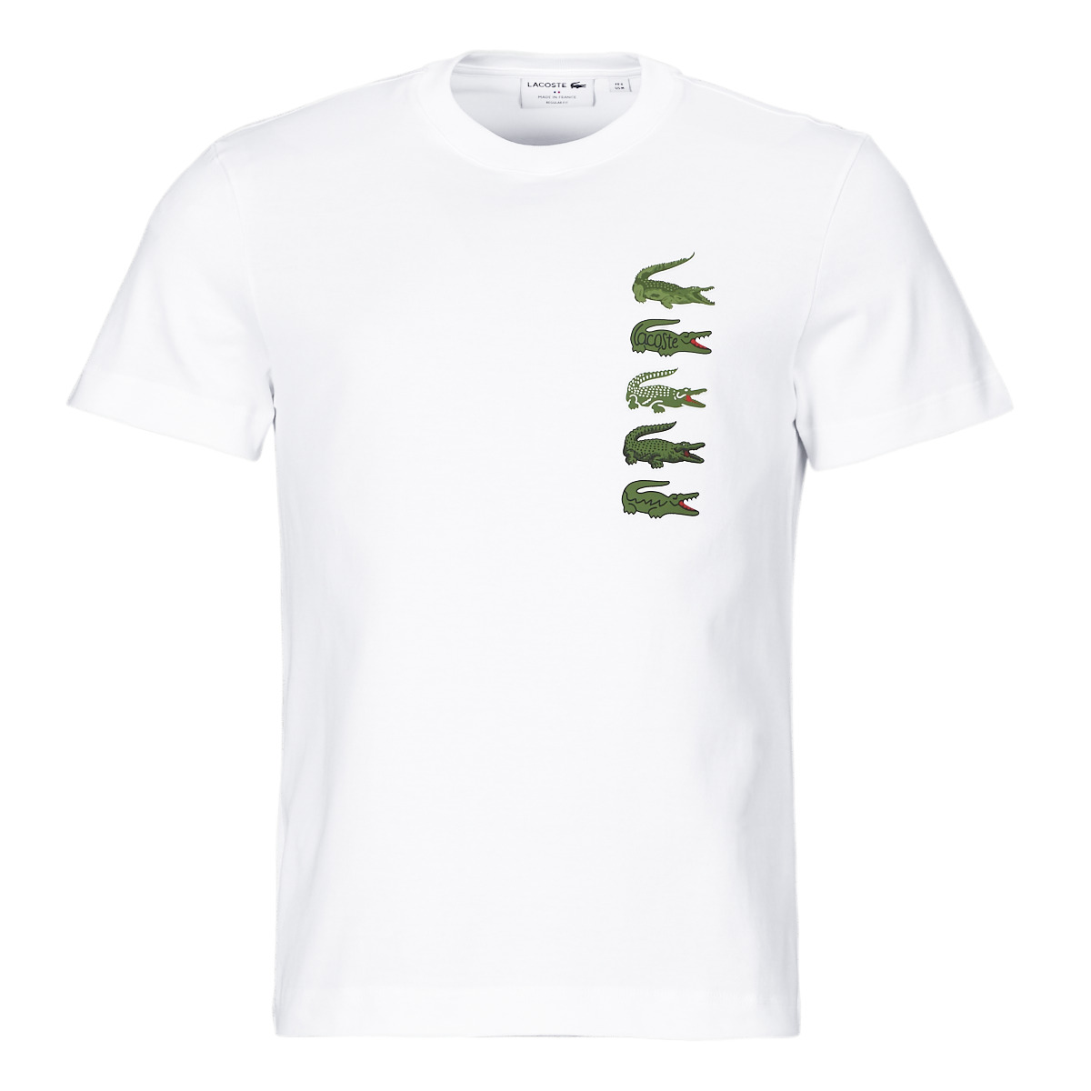 lacoste  th3563-001  men's t shirt in white
