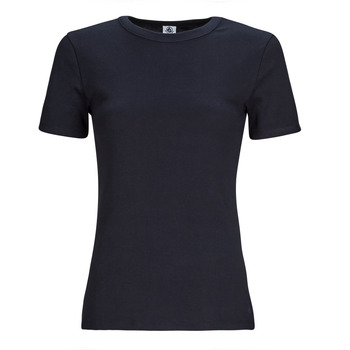 Clothing Women Short-sleeved t-shirts Petit Bateau MC COL ROND Marine