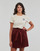 Clothing Women Short-sleeved t-shirts Petit Bateau MC COL ROND Beige