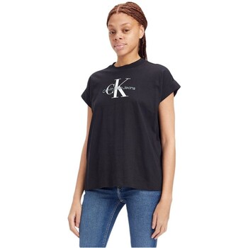 Clothing Women Short-sleeved t-shirts Calvin Klein Jeans J20J220717BEH Black