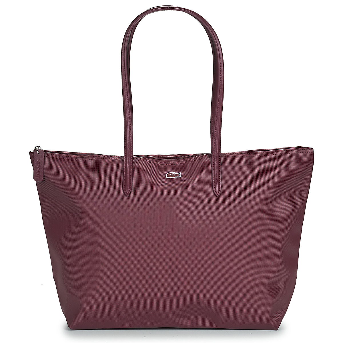 lacoste  l.12.12 concept  women's shopper bag in bordeaux