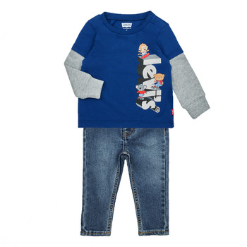 Clothing Boy Sets & Outfits Levi's  2FER SKATER DENIM SET Multicolour