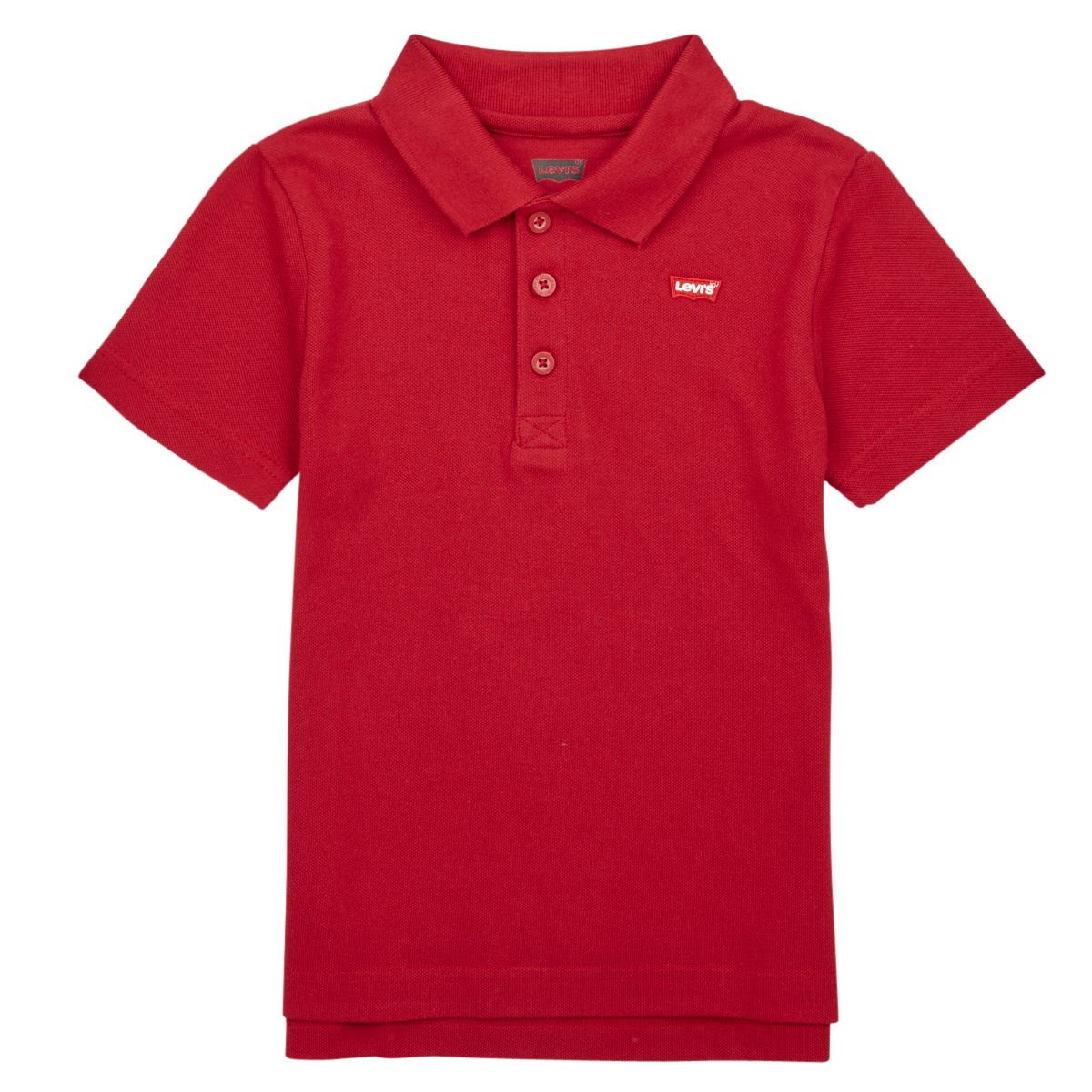 levis  back neck tape polo  boys's children's polo shirt in red