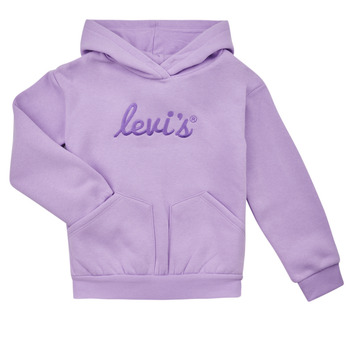 Clothing Girl Sweaters Levi's LVG POSTER LOGO HOODIE Purple